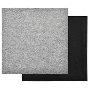 Teppichfliesen Hellgrau, 50x50cm, 20er Set