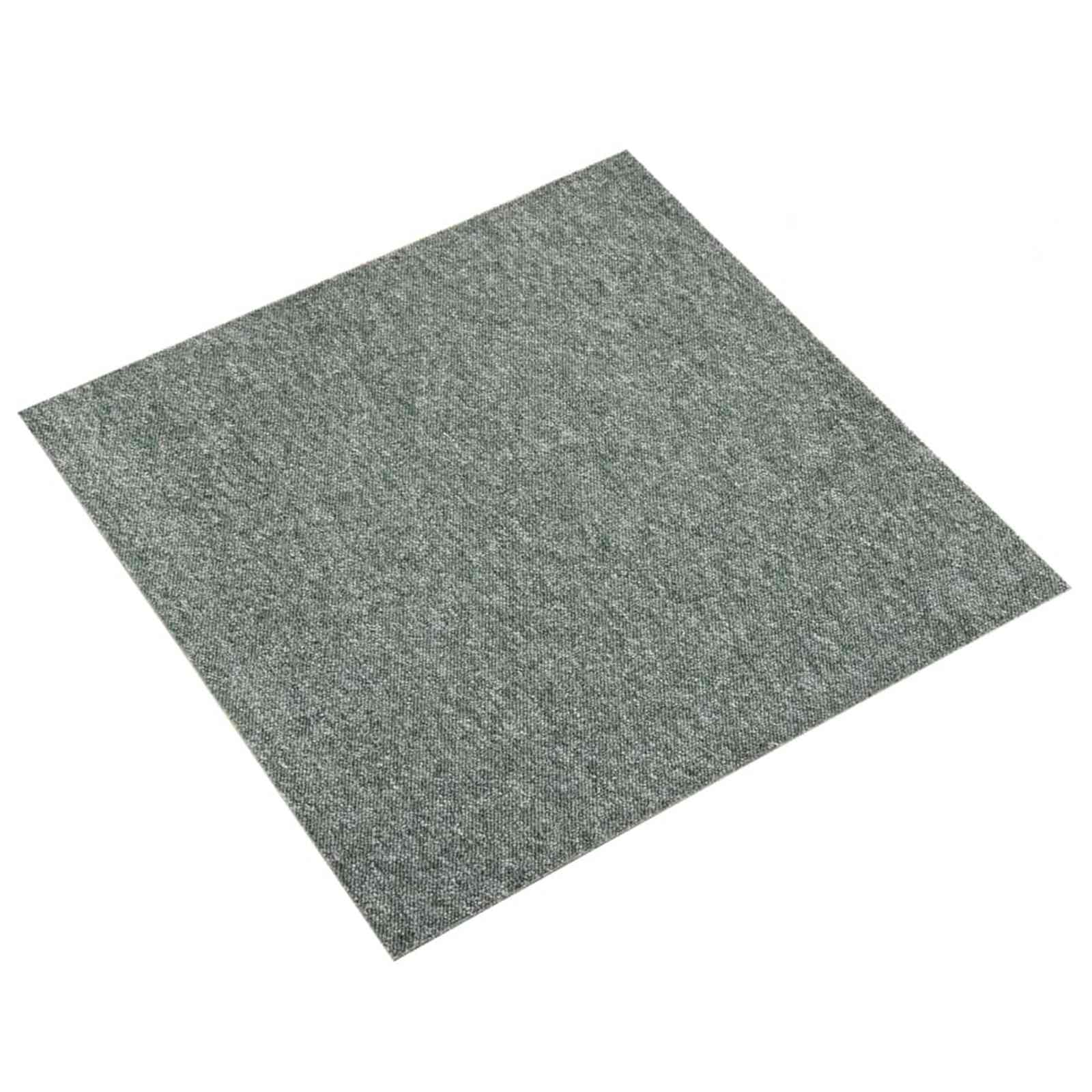 Grüne Teppichfliesen, 20 Stk, 50x50 cm