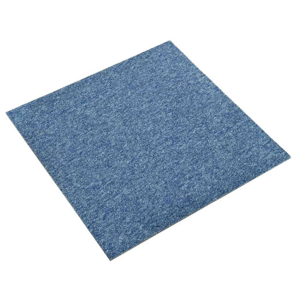 Blaue Teppichfliesen, 50x50 cm, 20er Set