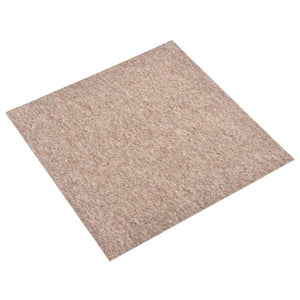 Beige Teppichfliesen, 20 Stk, 50x50 cm