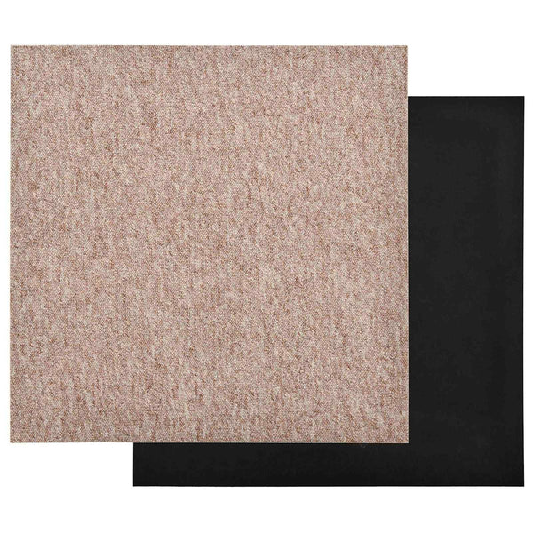 Beige Teppichfliesen, 20 Stk, 50x50 cm