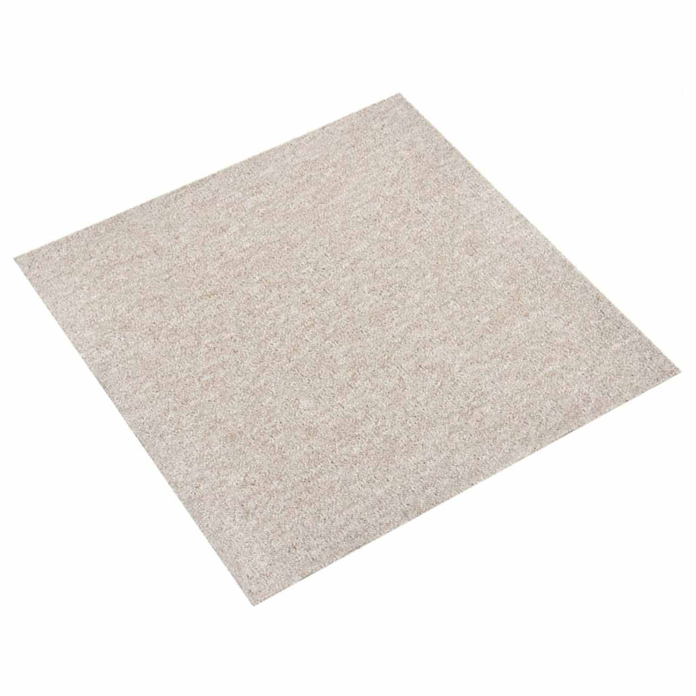 Teppichfliesen, Hellbeige, 50x50 cm, 20 Stück