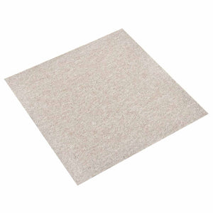 Teppichfliesen, Hellbeige, 50x50 cm, 20 Stück