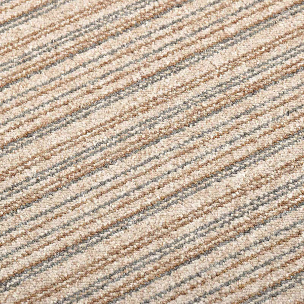 Gestreifter Teppich Beige 50x50cm, 20er Set