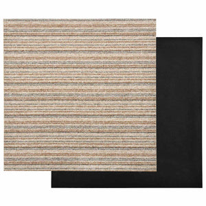 Gestreifter Teppich Beige 50x50cm, 20er Set