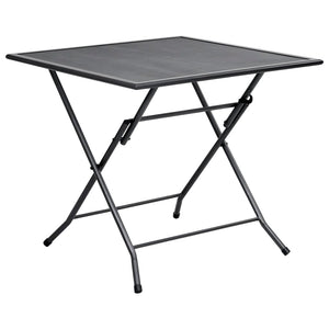 Klapptisch Mesh 80x80x72 cm Stahl Anthrazit