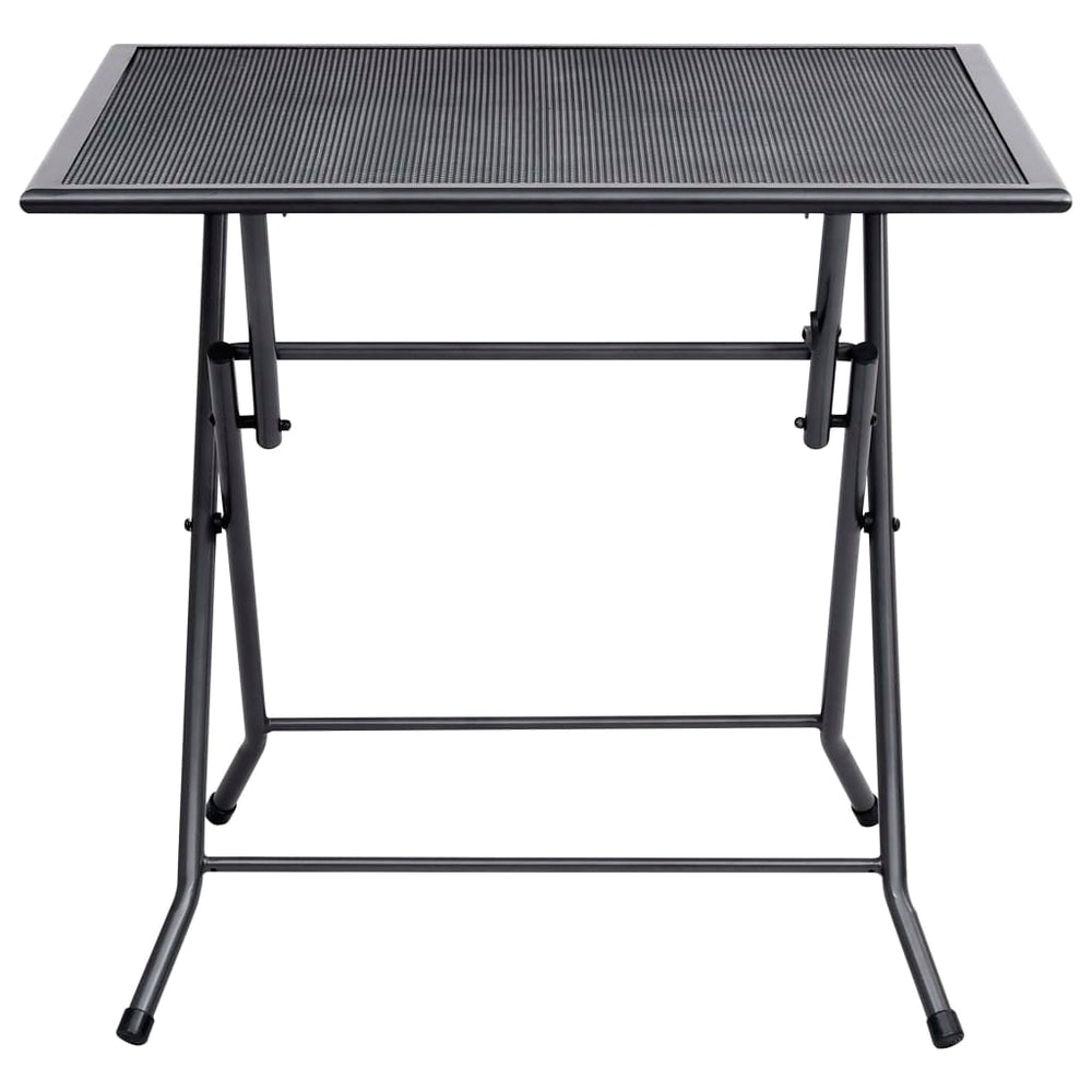 Klapptisch Mesh 80x80x72 cm Stahl Anthrazit