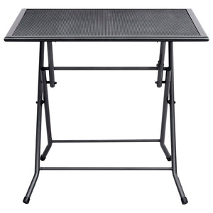 Klapptisch Mesh 80x80x72 cm Stahl Anthrazit