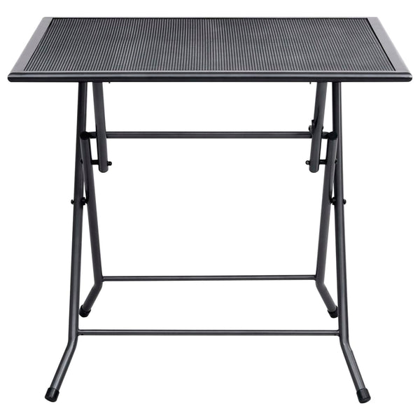 Klapptisch Mesh 80x80x72 cm Stahl Anthrazit