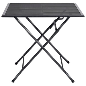 Klapptisch Mesh 80x80x72 cm Stahl Anthrazit