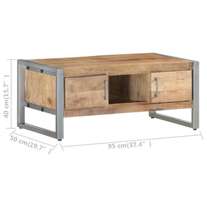 Couchtisch aus Mangoholz, 95x50 cm