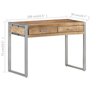Schreibtisch aus Mangoholz, 108 cm