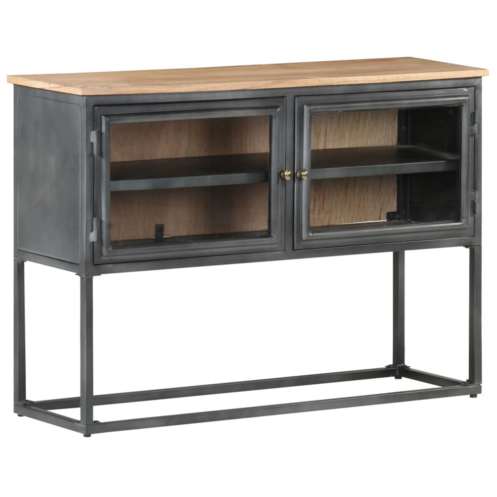 Graues Akazienholz Sideboard 100 cm
