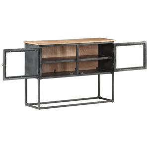 Graues Akazienholz Sideboard 100 cm