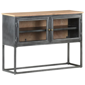 Graues Akazienholz Sideboard 100 cm