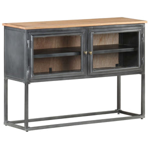 Graues Akazienholz Sideboard 100 cm