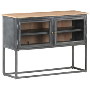 Graues Akazienholz Sideboard 100 cm