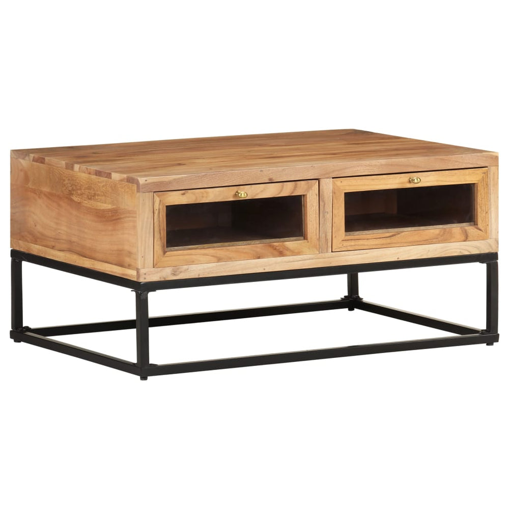 Couchtisch Akazie Massivholz 90x60 cm
