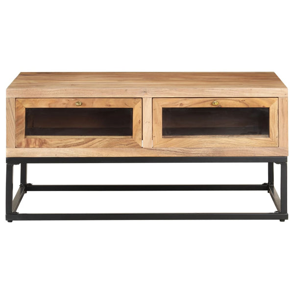 Couchtisch Akazie Massivholz 90x60 cm