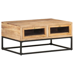 Couchtisch Akazie Massivholz 90x60 cm
