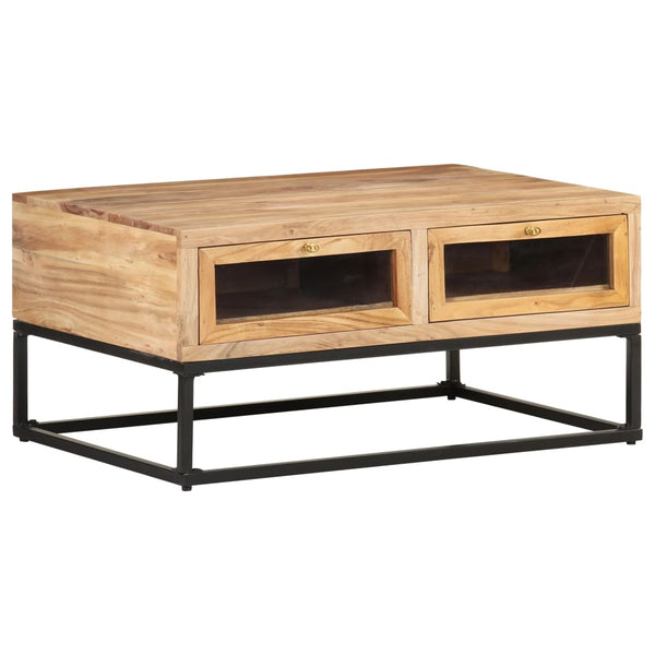 Couchtisch Akazie Massivholz 90x60 cm