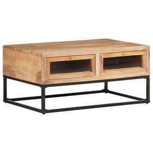 Couchtisch Akazie Massivholz 90x60 cm