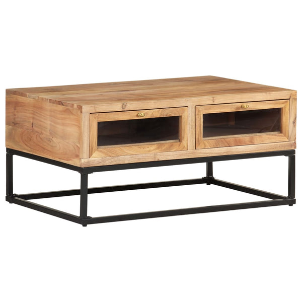 Couchtisch Akazie Massivholz 90x60 cm