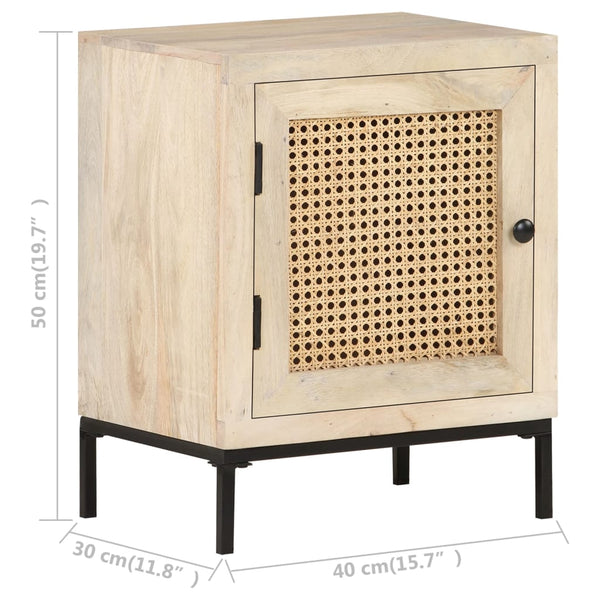 Nachttisch Mango Massivholz 40x30x50 cm