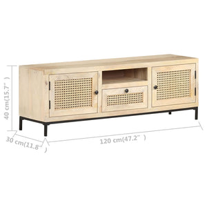 TV-Schrank Mango Massivholz 120 cm