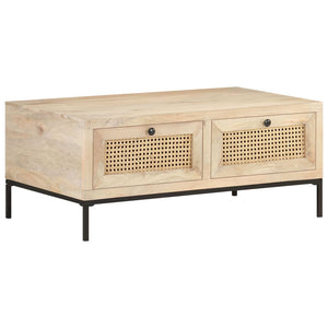 Couchtisch Mango Massivholz 90x50 cm