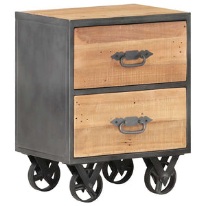 Massiver Altholz Nachttisch 40x30x51 cm
