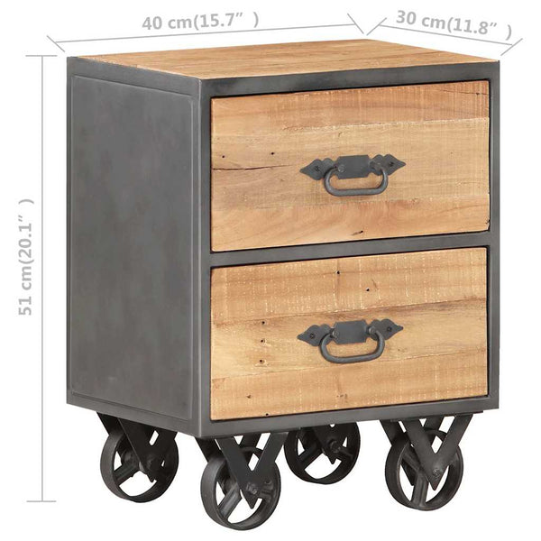 Massiver Altholz Nachttisch 40x30x51 cm