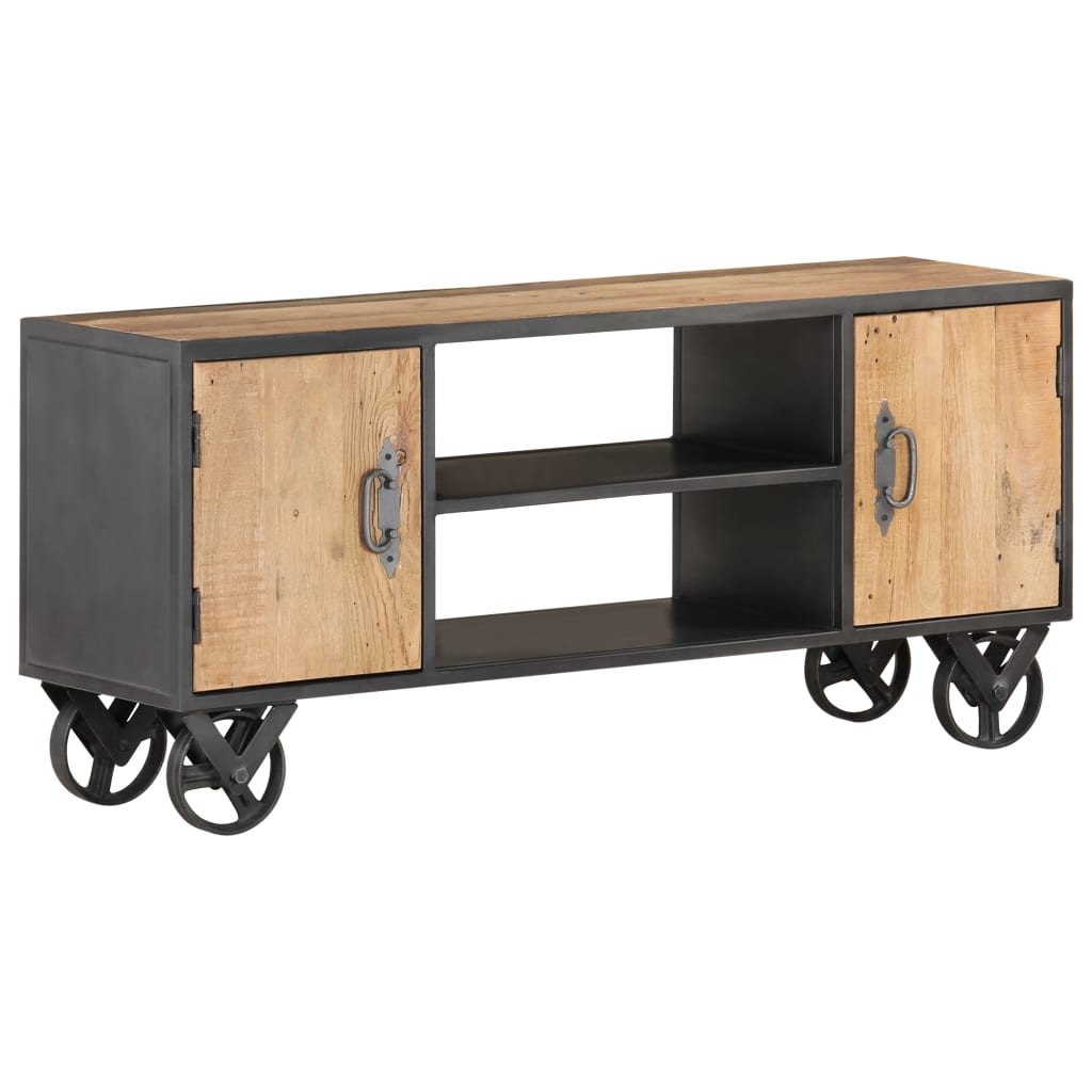 TV-Schrank Altholz Massiv 110 cm