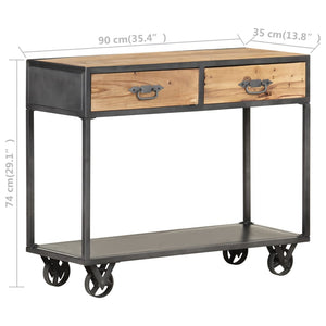 Konsolentisch Altholz Massiv 90 cm