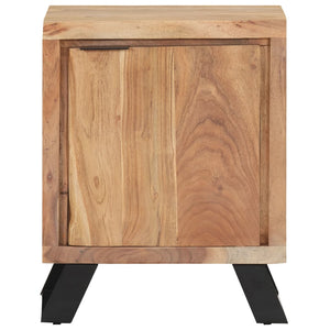 Massivholz Nachttisch Akazie 40x30x50 cm