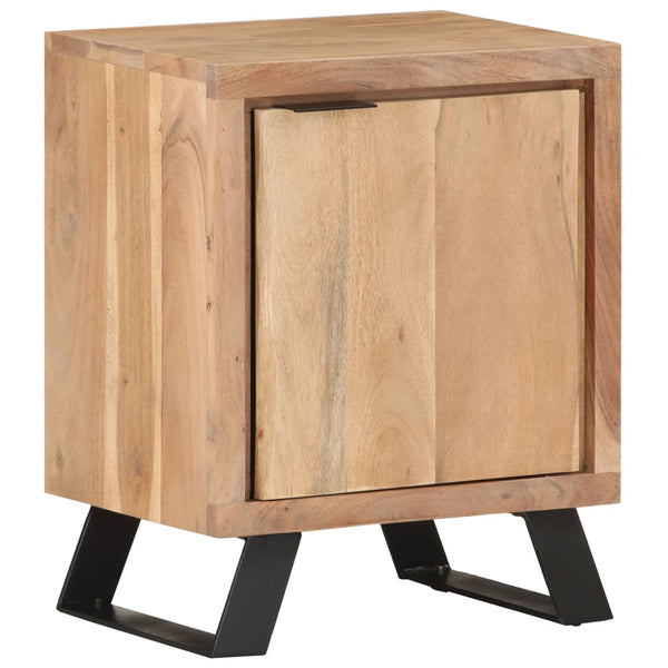 Massivholz Nachttisch Akazie 40x30x50 cm