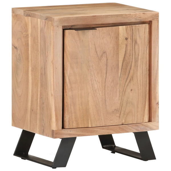 Massivholz Nachttisch Akazie 40x30x50 cm