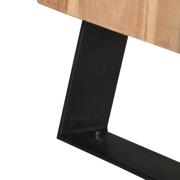 Massivholz Nachttisch Akazie 40x30x50 cm