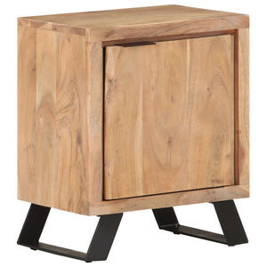 Massivholz Nachttisch Akazie 40x30x50 cm