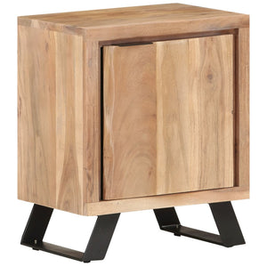 Massivholz Nachttisch Akazie 40x30x50 cm