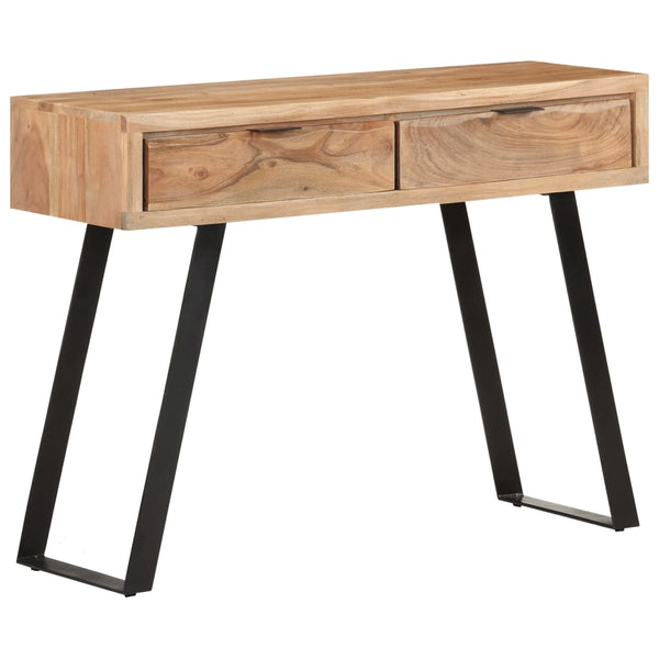 Akazie Konsolentisch mit Naturkanten 100cm