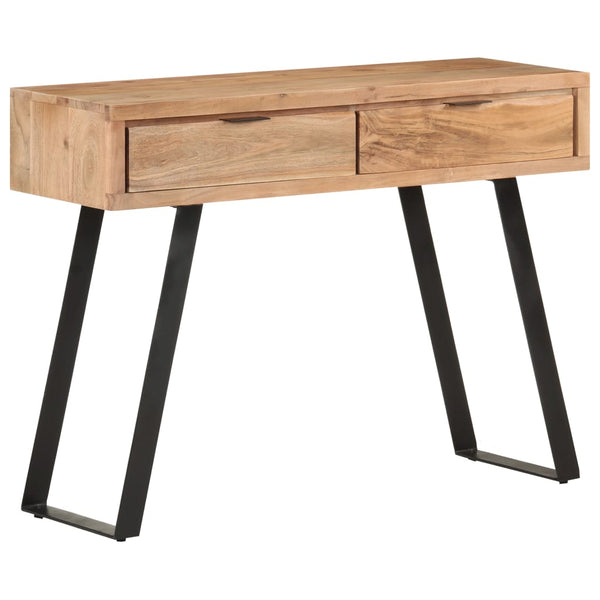 Akazie Konsolentisch mit Naturkanten 100cm