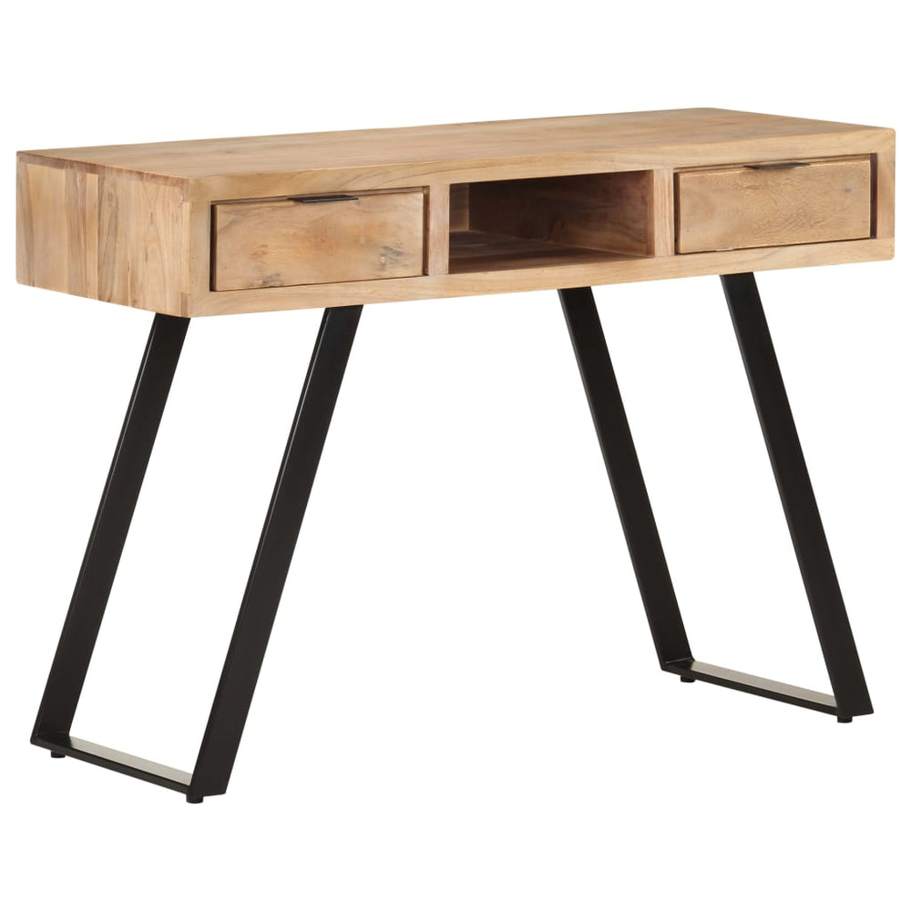 Schreibtisch Akazie Massivholz 107 cm