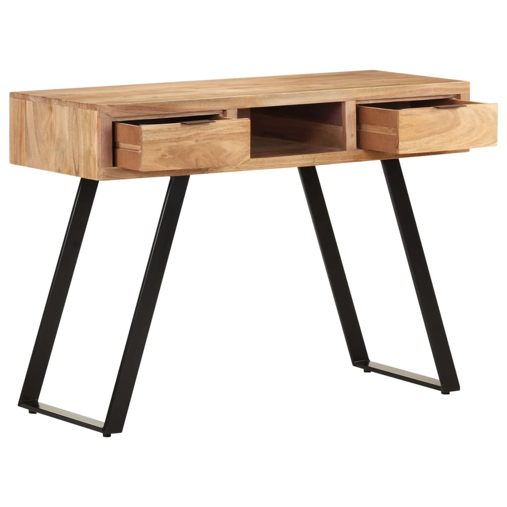 Schreibtisch Akazie Massivholz 107 cm