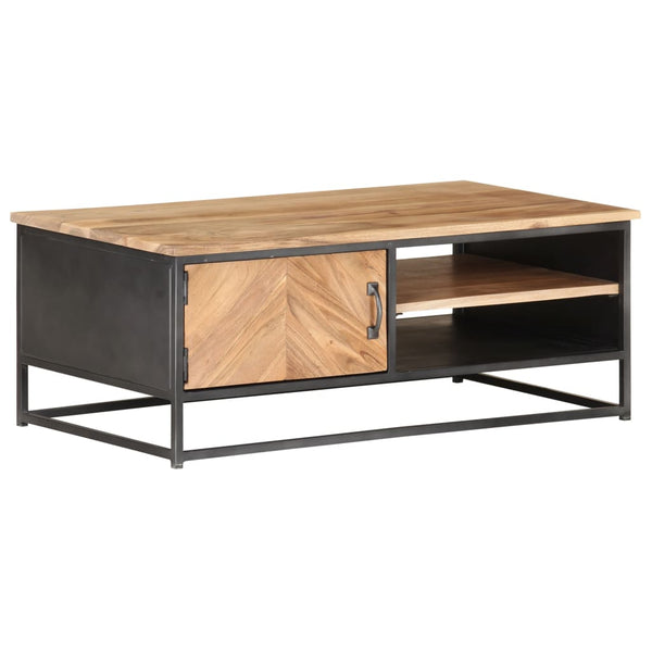 Couchtisch Akazie Massivholz 90x50 cm
