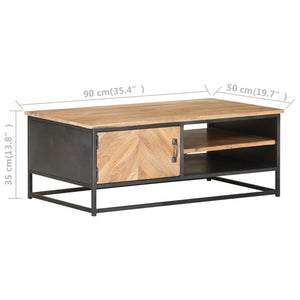 Couchtisch Akazie Massivholz 90x50 cm