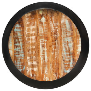 Schwarzer Couchtisch 68x68 cm Altholz