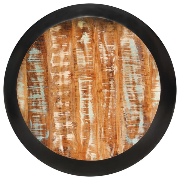 Schwarzer Couchtisch 68x68 cm Altholz