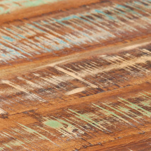 vidaXL Table basse blanc 68x68x30 cm en bois massif recyclé