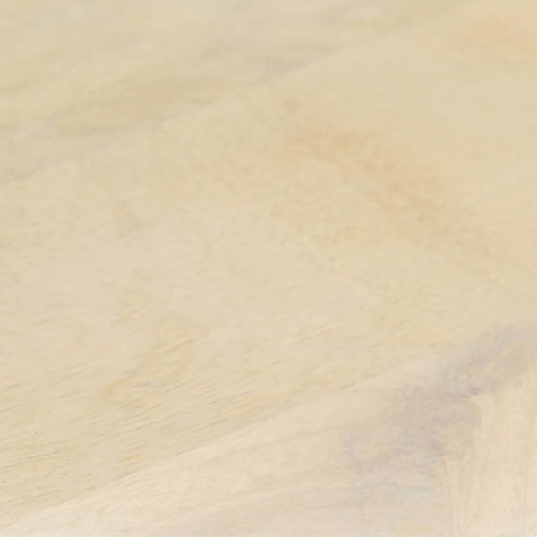 Weißer Couchtisch Mango Massivholz 68x68 cm